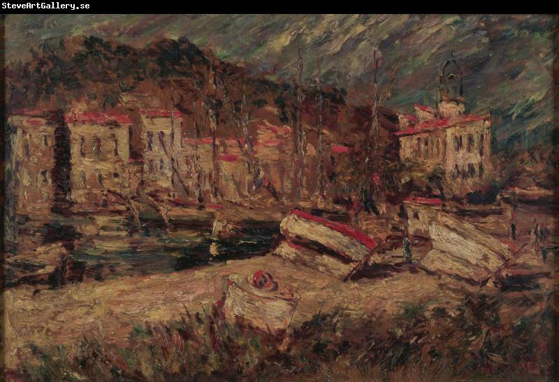 Artist Adolphe Joseph Thomas Monticelli Port of Cassis